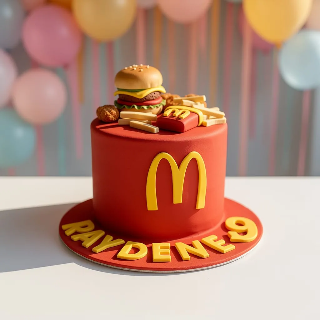 Safari animal cake for a first birthday celebration